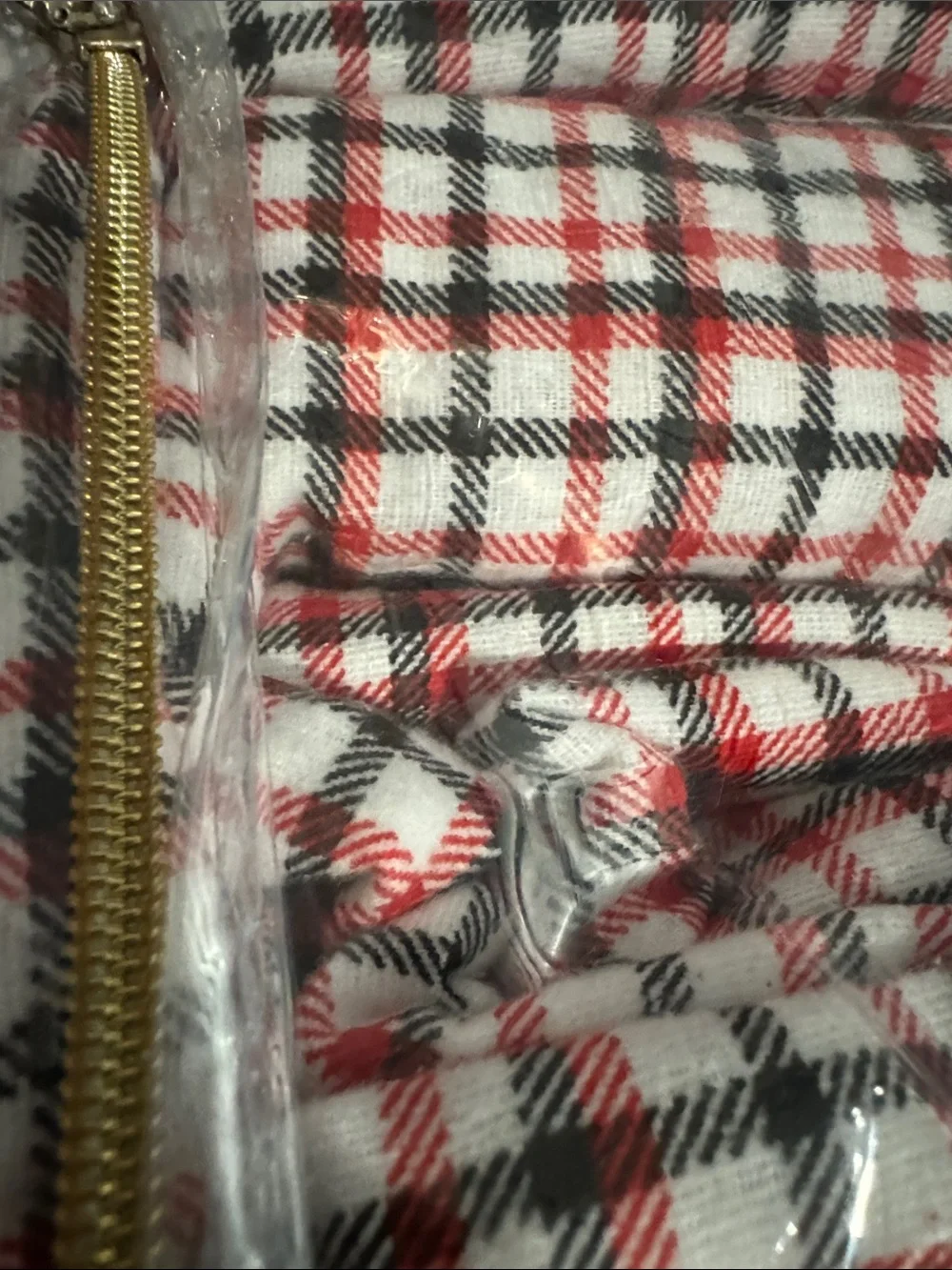 kate spade Red, Black & White‎ Plaid flannel sheets